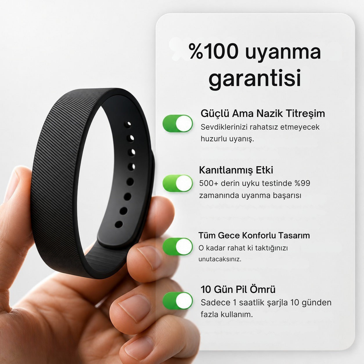 Titreşimli Alarm Bileklik