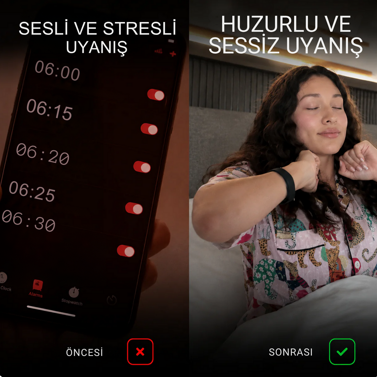 Titreşimli Alarm Bileklik